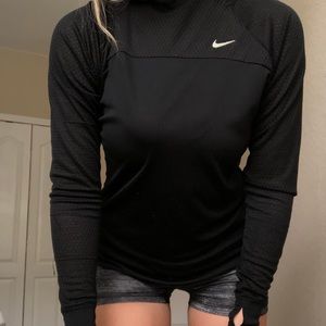 black nike workout hoodie